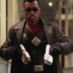 Blade Wesley Snipes Leather Black Trench Coat - Image 2
