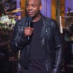 Dave Chappelle Black Biker Leather Jacket - Image 2