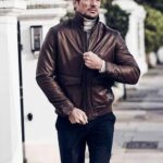 david-gandy-leather-jacket-Brown