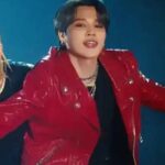 Taeyang Vibe BTS Jimin Red Leather Jacket - Image 3