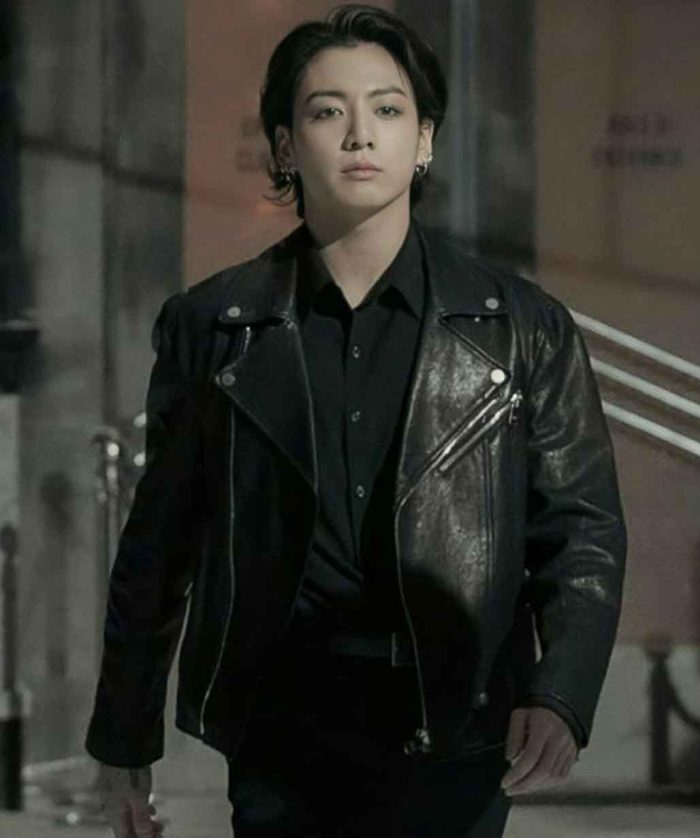 Usaleatherfactory Jungkook Biker Leather Jacket