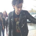 Matty Healy Black Motorcycle Leather Jacket - Image 3
