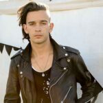 Matty Healy Black Motorcycle Leather Jacket