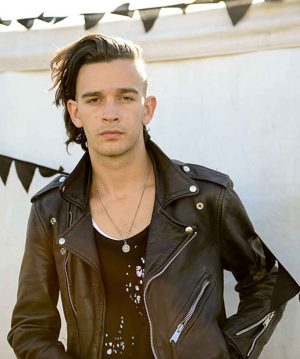 Matty Healy Black Motorcycle Leather Jacket