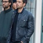 Sebastian Stan The Falcon and the Winter Soldier Black Jacket