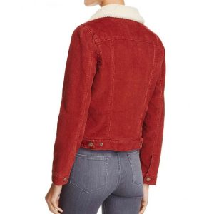 Stranger Things Nancy Wheeler Natalia Dyer Red Jacket for Sale