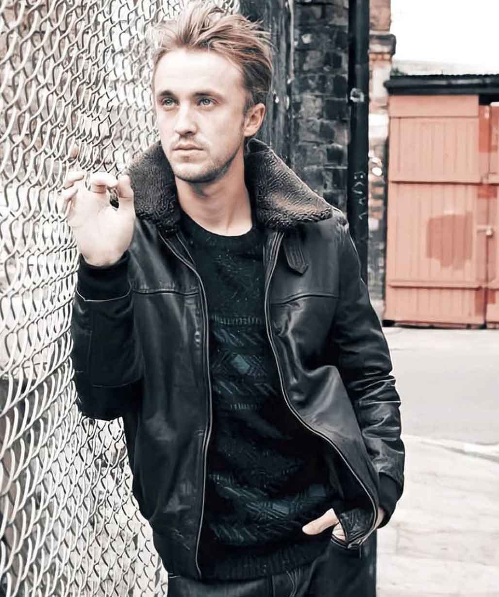 tom-felton-fur-collar-leather-jacket