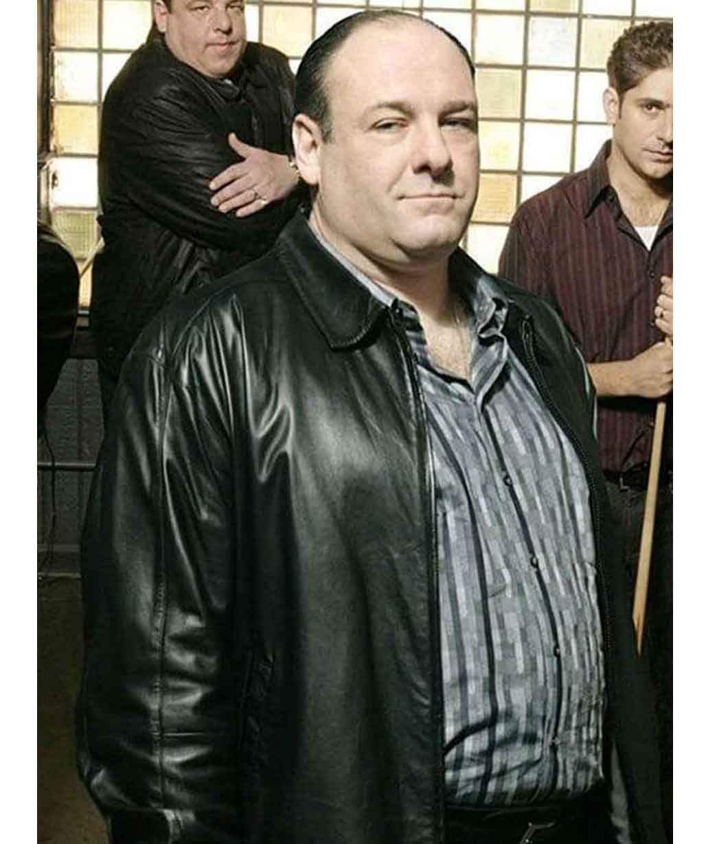 The Sopranos Tony Soprano Black Leather Jacket