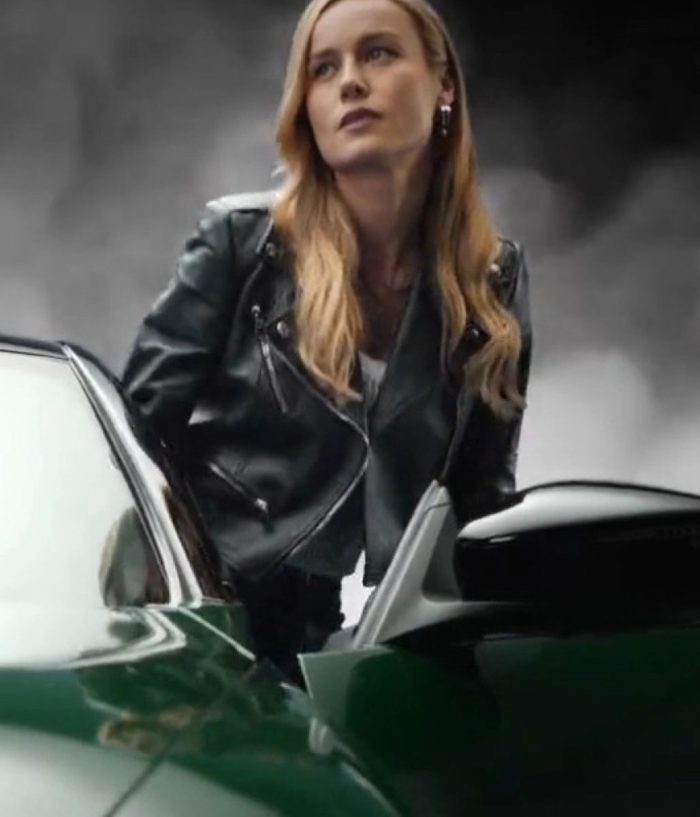 Brie Larson Tess Fast X Black Motorcycle Jacket