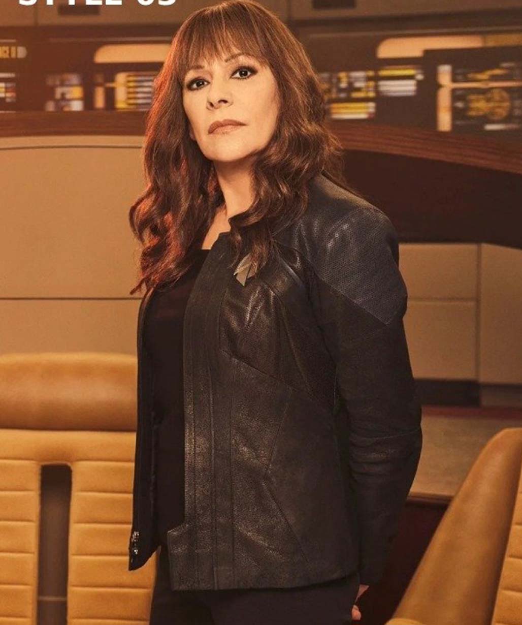 Captaine Vadic Star Trek Picard Leather Jacket Season 3