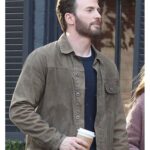 Cole Turner Chris Evans Ghosted Brown Cotton Jacket for Men