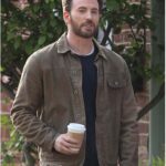 Cole Turner Chris Evans Ghosted Brown Cotton Jacket