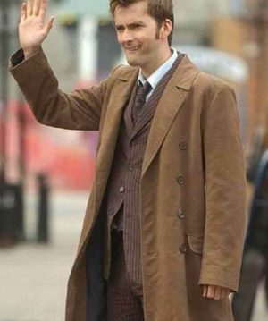 David Tennant Doctor Who Trench Coat - Image 2