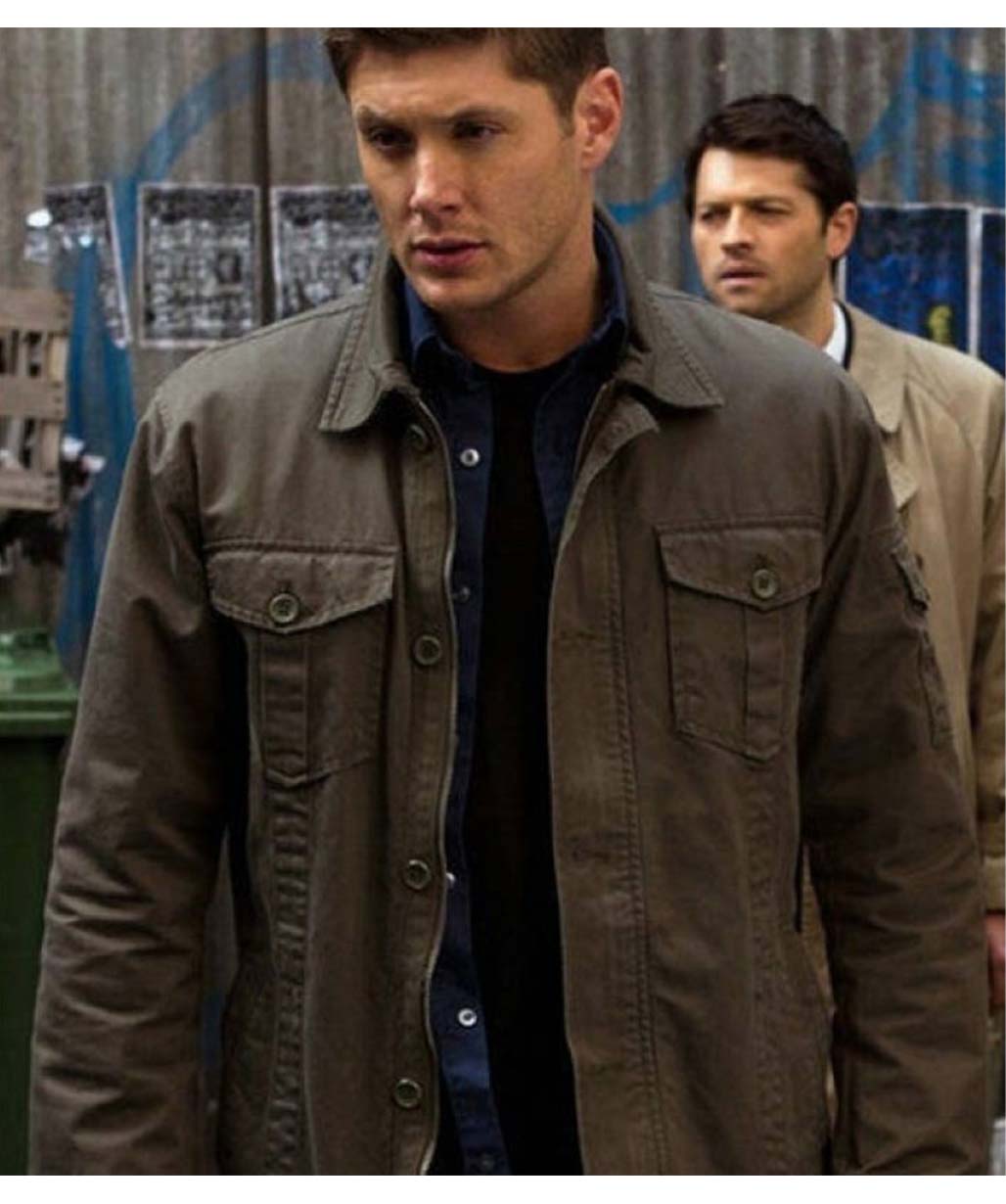 Dean-Winchester-Supernatural-Brown-Cotton-Waxed-Jacket