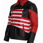 Easy Rider Men America Flag Leather Jacket - Image 2