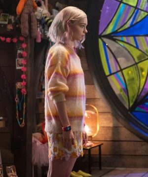 Wednesday Emma Myers Striped Sweater - Image 3