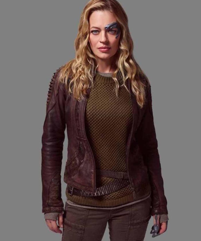 Star Trek Picard Jeri Ryan Seven Brown Jacket