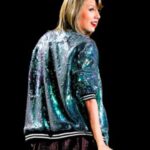 Taylor Swift Sparkly Sequin Jacket for Women outfit