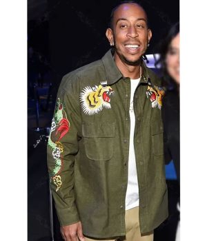 Tej Parker Ludacris Fast X Green Cotton Jacket