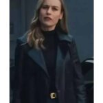Tess Fast X Brie Larson Black Leather Blazer