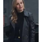 Fast X Brie Larson Black Leather Blazer online Sale