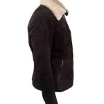 Walking Dead Rick Grimes Brown Suede Leather Jacket Free Shipping