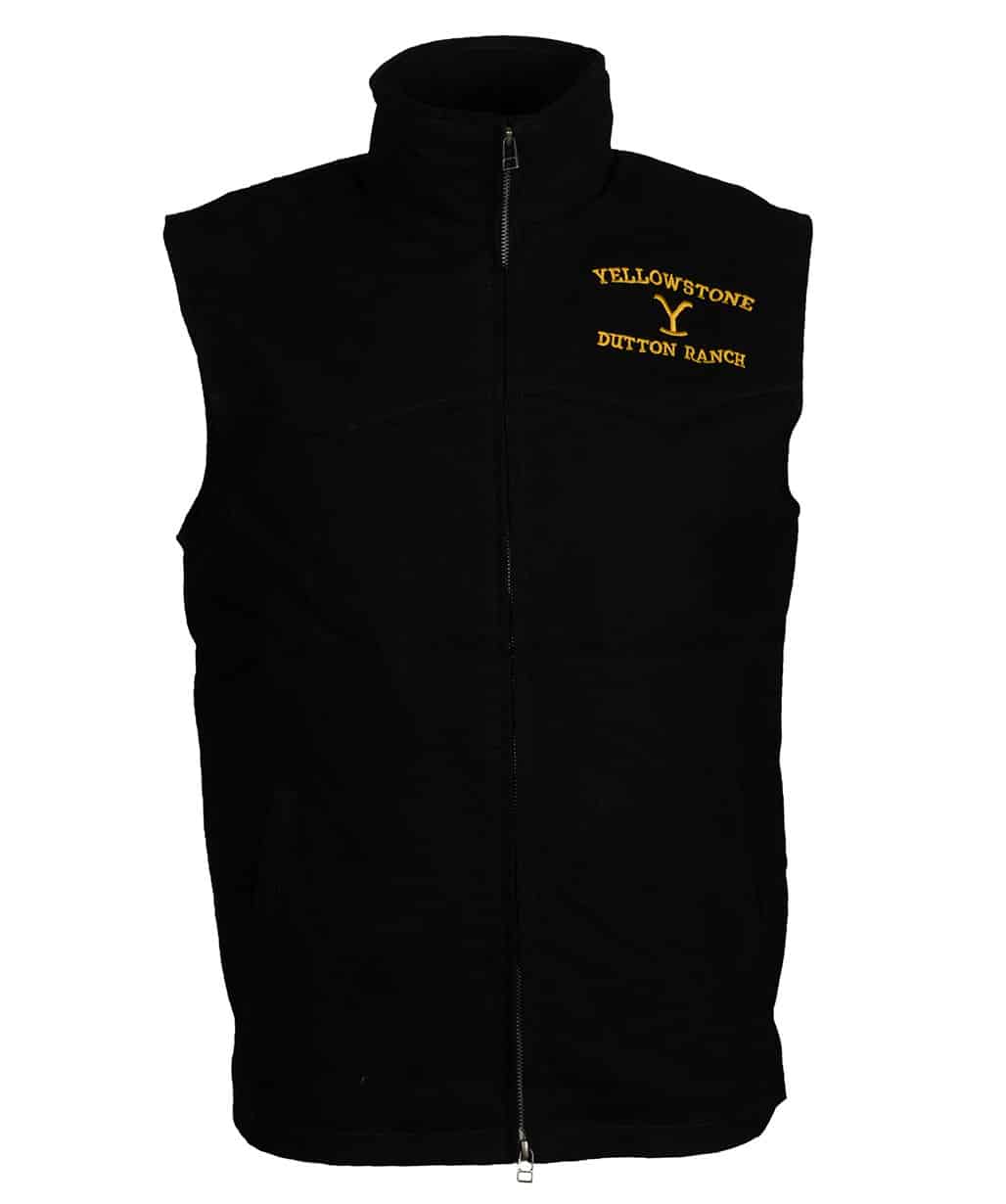 kevin-costner-john-dutton-black-cotton-vest-yellowstone-outfits-Sale