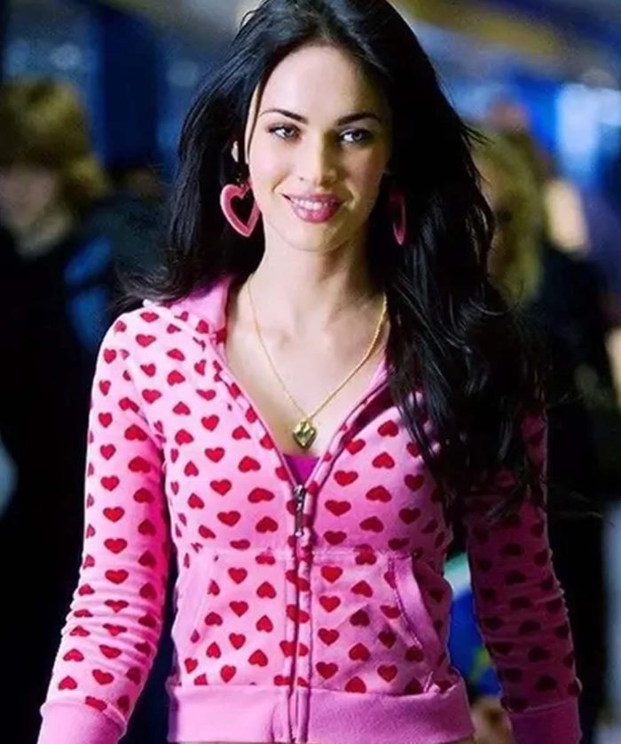 Megan Fox Jennifer's Body Is Back Pink Heart Hoodie Jacket online sale