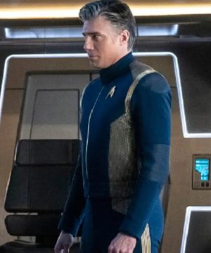 Star Trek 2022 Anson Mount Blue Jacket - Image 2