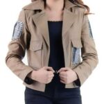 Attack On Titan Survey Corps Women Leather Jacket