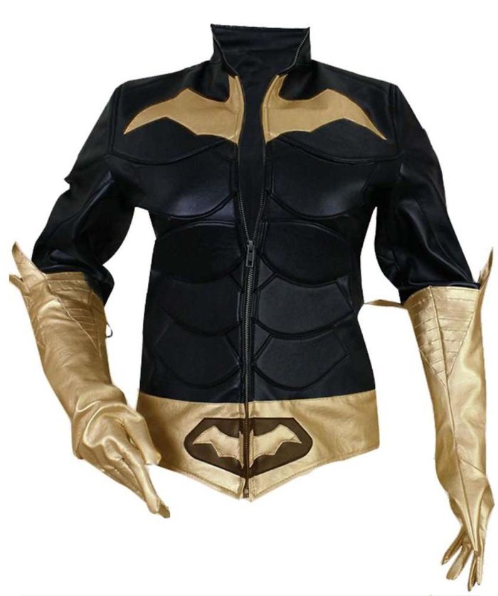 Batman Arkham Knight Batgirl Leather Jacket Costume Sale