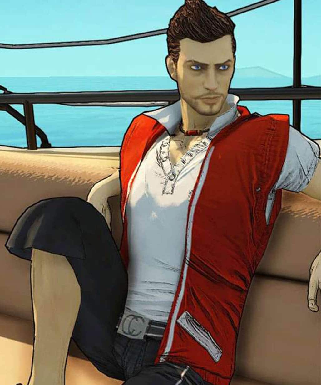 Dead Island 2 Cliff Calo Red Vest-Gaming-costume-men