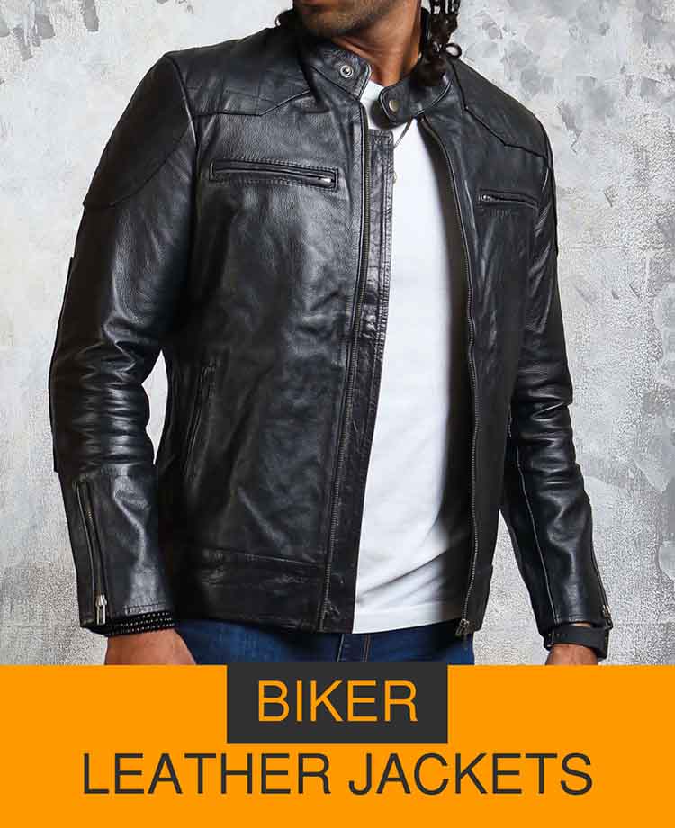 Men Biker Jacket Banner