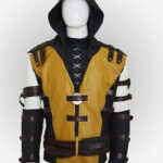 Mortal Kombat X Scorpion Leather Jacket with Hood - Image 2