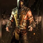 Mortal Kombat X Scorpion Leather Jacket with Hood