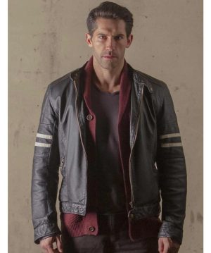 Scott Adkins Green Street 3 Never Back Down Biker Jacket Sale