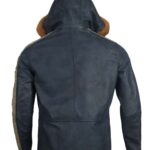 Star Wars Rogue One Diego Luna Blue Leather Jacket - Image 5
