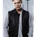 Supernatural Jensen Ackles Black Leather Vest