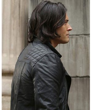 The Gifted John Proudstar Biker Black Leather Jacket - Image 2
