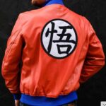 Dragon Ball Z Goku Bomber Leather Jacket online sale