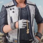 Han Solo Star Wars Story White Leather Vest Costume