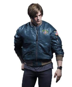RE4 Leon S Kennedy Resident Evil 4 Remake Blue Jacket
