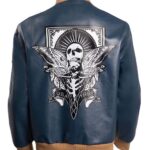 Leon S Kennedy Resident Evil 4 Remake Blue Jacket - Image 3