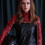 Ms. De Brún Derry Girls Black and Red Jacket - Image 2