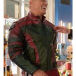 Red One 2023 Dwayne Johnson Leather Jacket Sale