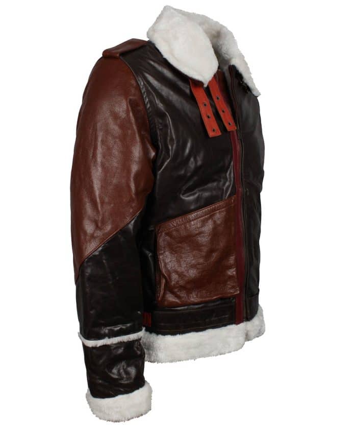 Rocky Balboa Sylvester Stallone Fur Leather Jacket