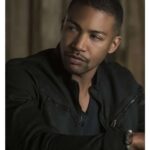 The Originals Charles Michael Davis Black Leather Jacket Mens