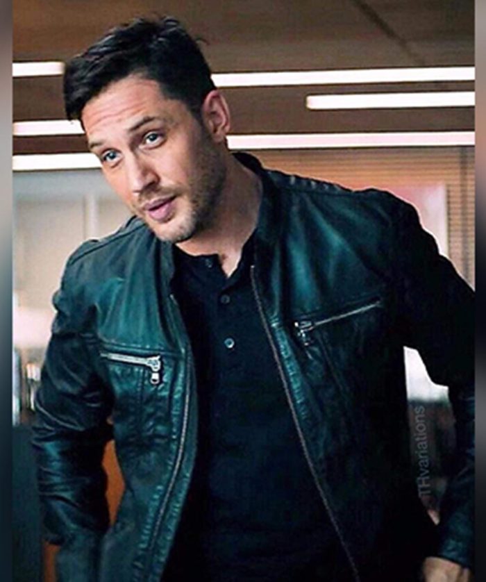 Tom hardy leather best sale jacket in venom