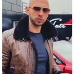 Andrew Tate Brown Leather Jacket