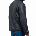 Batman The Dark Knight Rises Black Leather Jacket online sale usaleather jacket men sale
